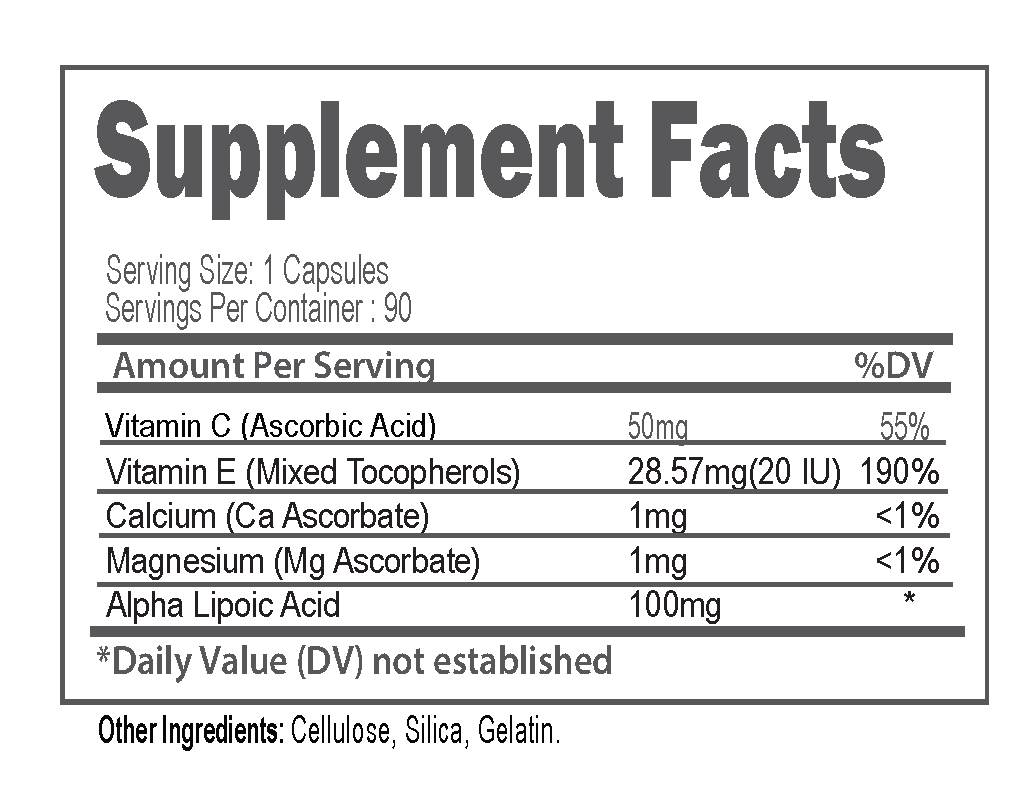 L.P.A. + (Alpha Lipoic Acid) 