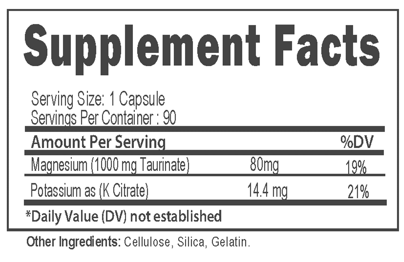 Magnesium Taurinate 